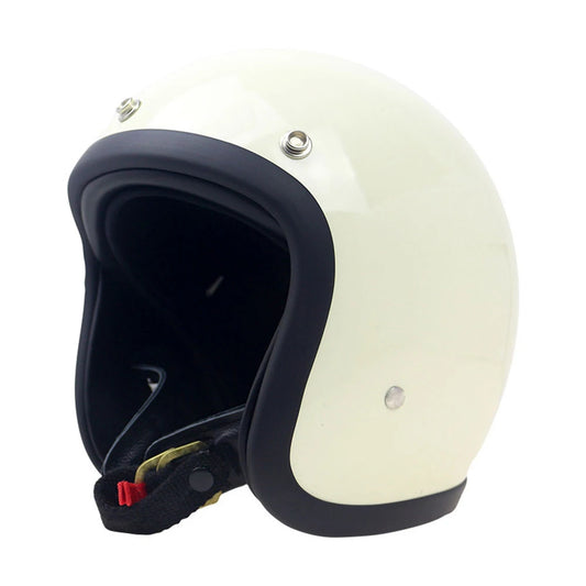 Casque moto blanc vintage - Helmetix BKL 1852