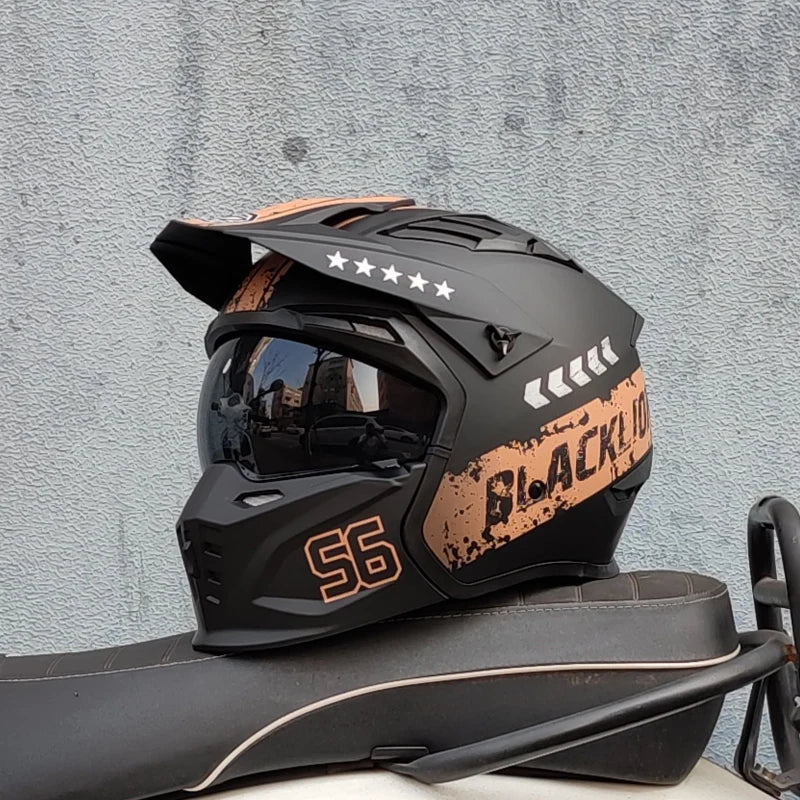 Casque moto vintage integral - Helmetix IPLM 56