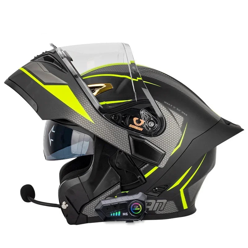Casque moto modulable bluetooth intégré - HELMETIX B25