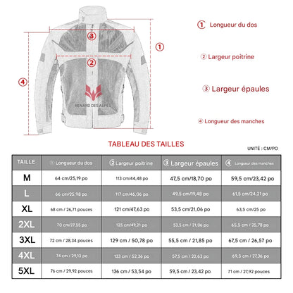 veste moto été homme (ECE) - HELMETIX TPO 236