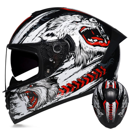 Casque moto noir - Helmetix LPX 456