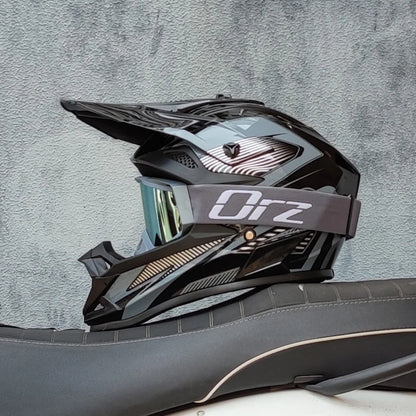 casque moto cross avec lunette - Helmetix LX 58