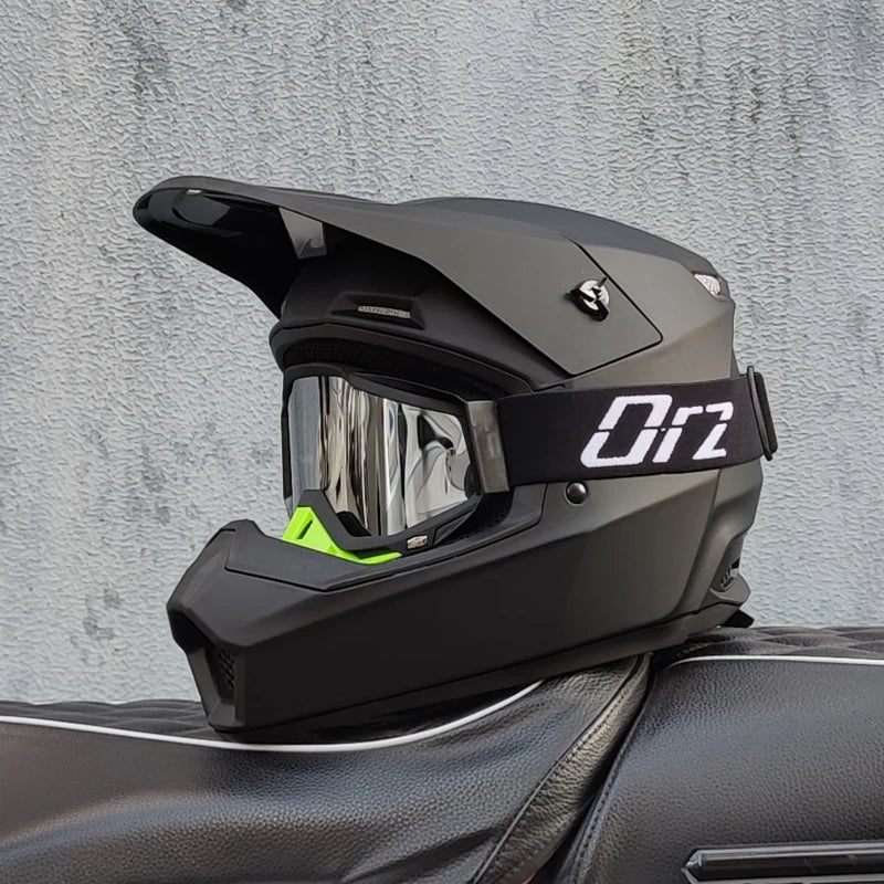 Casque moto cross blanc - Helmetix MP 92