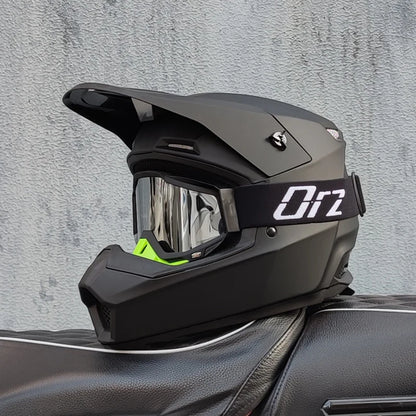 Casque moto cross blanc - Helmetix MP 92