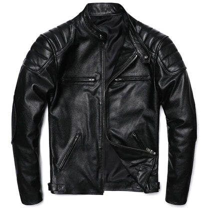 veste moto en cuir homme - helmetix CP 100