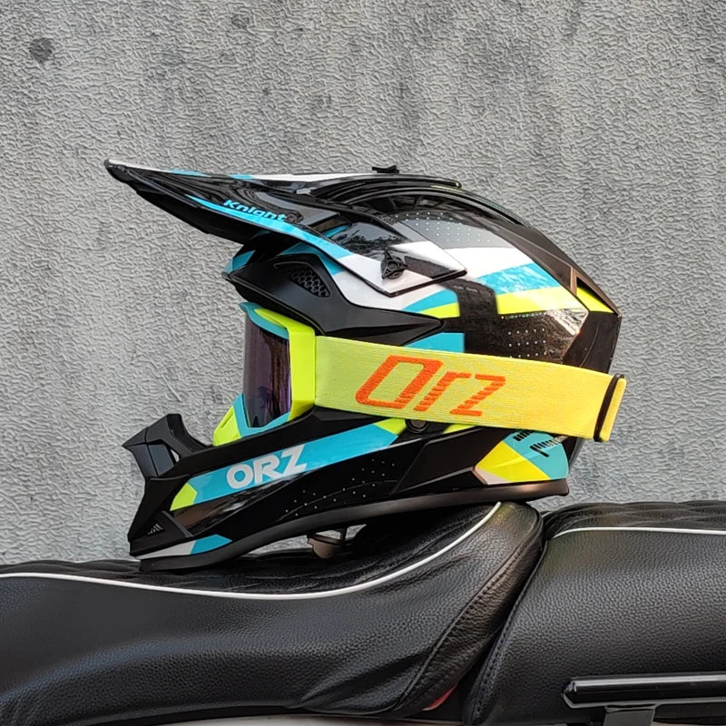 casque moto cross avec lunette - Helmetix LX 58
