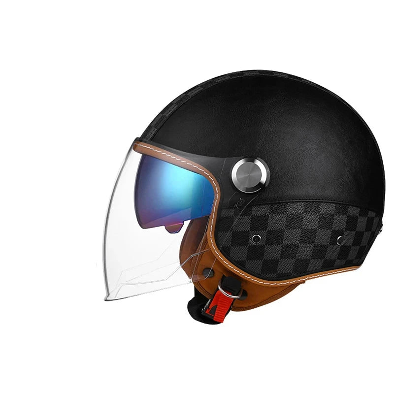 Casque moto vintage homologué - Helmetix BGX 850