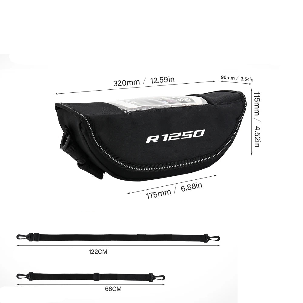 Sacoche guidon moto - Helmetix TNT 12 / BMW R1250GS Trophy R1200GS F850GS F750GS F900XR F900R F700GS F800GS