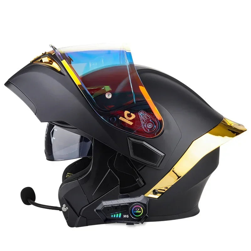 Casque moto modulable bluetooth intégré - HELMETIX B25