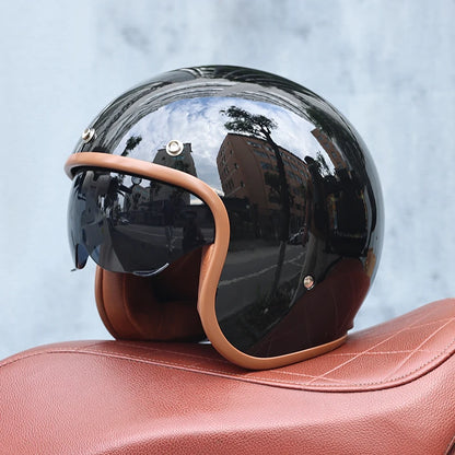 Casque moto vintage femme - Helmetix BGX 788