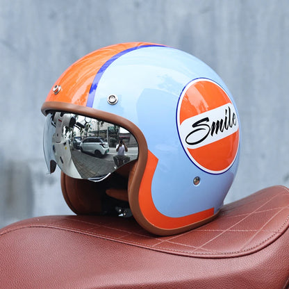 Casque moto vintage femme - Helmetix BGX 788