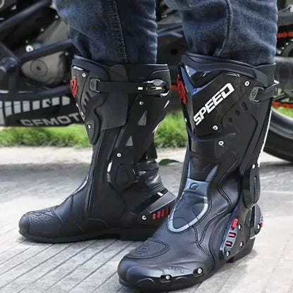 Botte moto piste en cuir - PRD 47