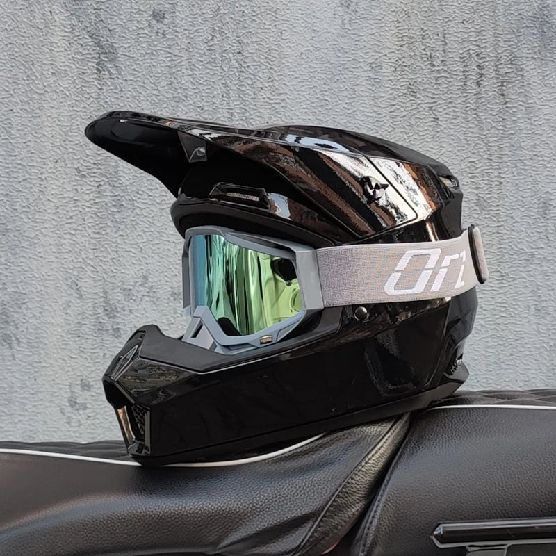 Casque moto cross blanc - Helmetix MP 92