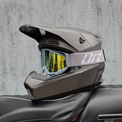 Casque moto cross blanc - Helmetix MP 92