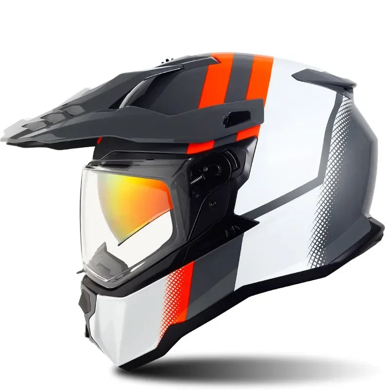 Casque moto cross homologué - Helmetix LXM 76