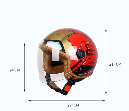 Casque moto enfant 4 ans / 5 ans / 6 ans - Helmetix BD 78