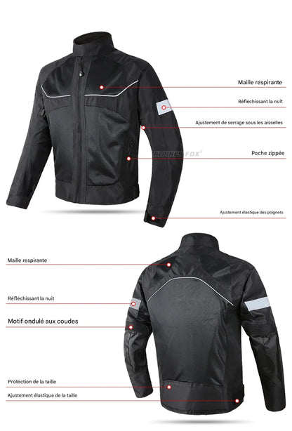 veste moto été homme (ECE) - HELMETIX TPO 236