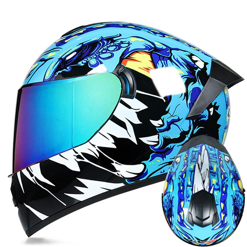 Casque moto noir - Helmetix LPX 456