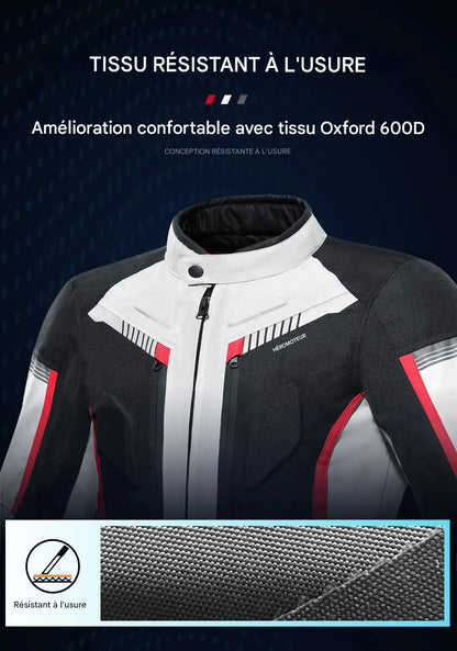 blouson hiver homme moto (protection) - helmetix HJK 168