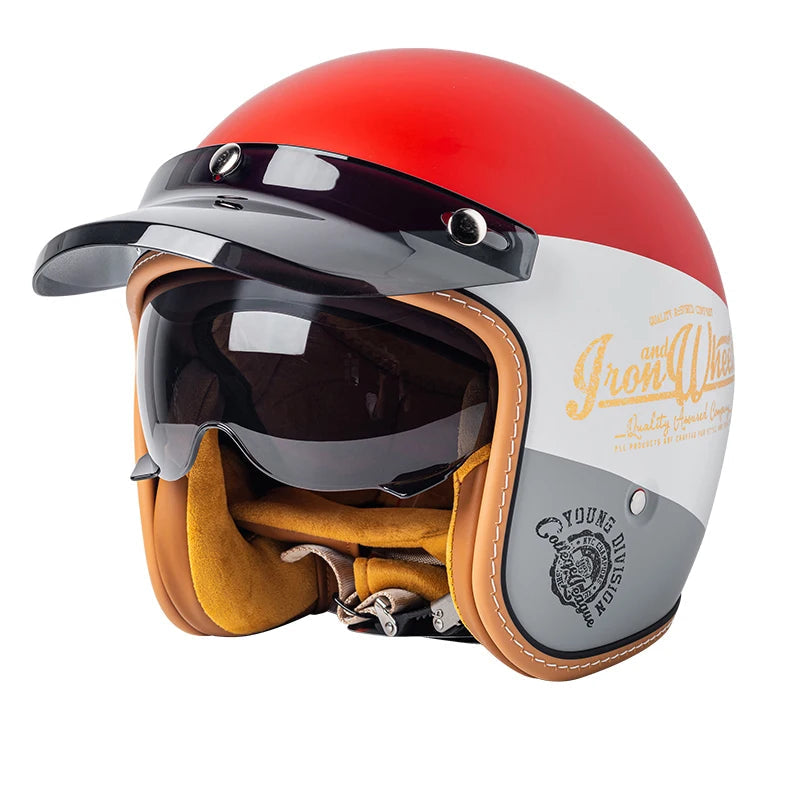Casque moto jet avec casquette - Helmetix Vix 1734