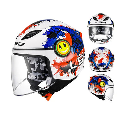 Casque moto enfant 50 cm - Helmetix JRK 34