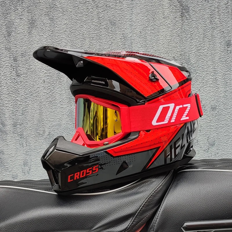 Casque moto cross blanc - Helmetix MP 92