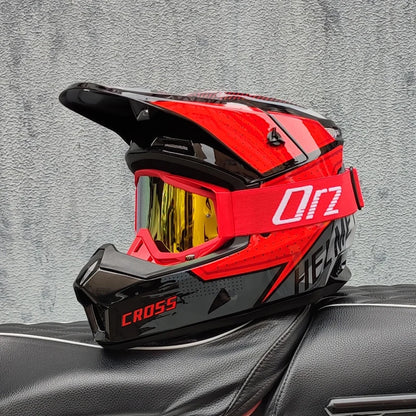 Casque moto cross blanc - Helmetix MP 92