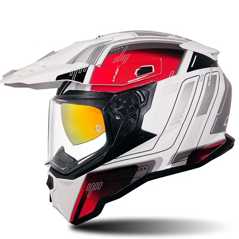 Casque moto cross homologué - Helmetix LXM 76