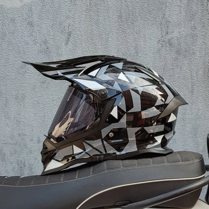 Casque moto cross carbone - Helmetix LX 56