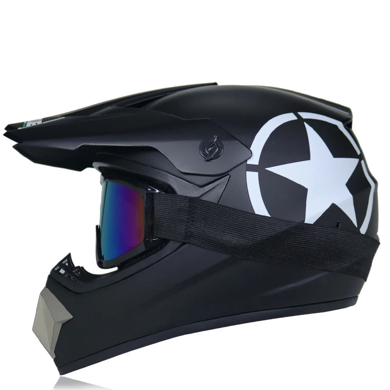 Casque moto cross enfant 10 ans / 8 ans - Helmetix RDX 69