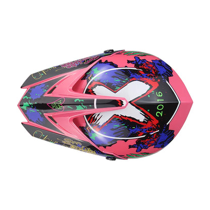 Casque de moto cross enfant / Adulte - Helmetix RED 123