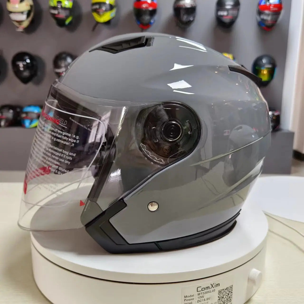 Casque moto jet avec visière - Helmetix PS 94