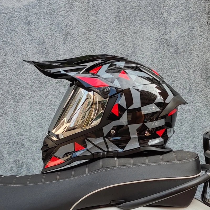 Casque moto cross carbone - Helmetix LX 56