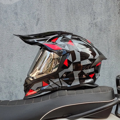 Casque moto cross carbone - Helmetix LX 56
