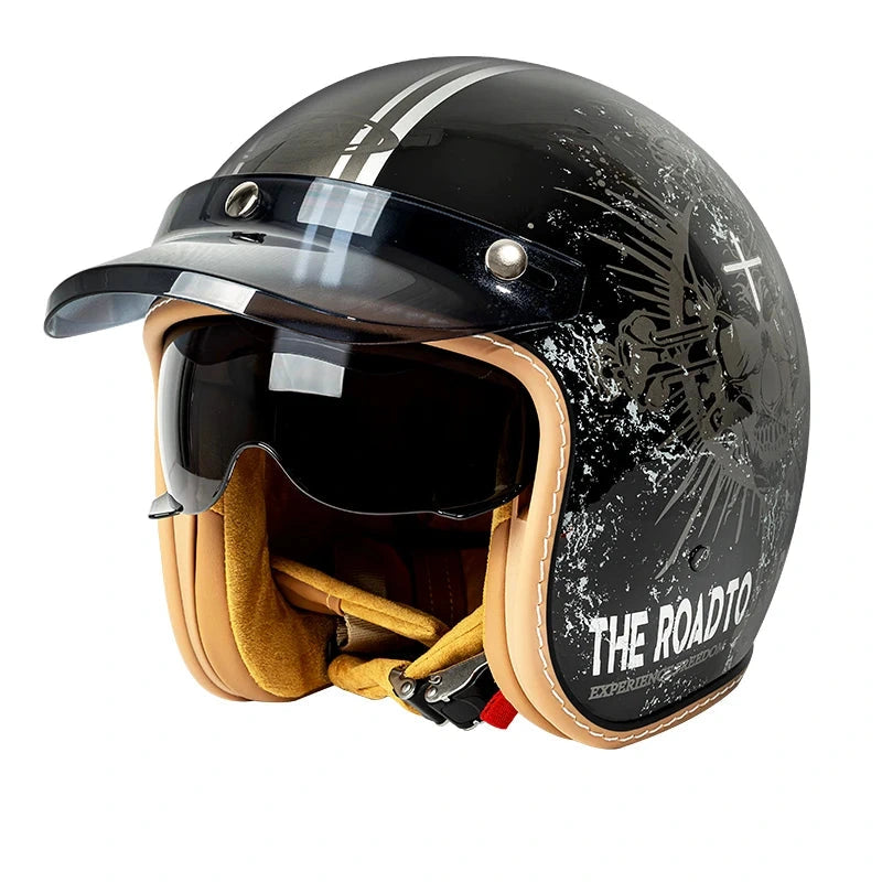 Casque moto retro vintage - Helmetix C500