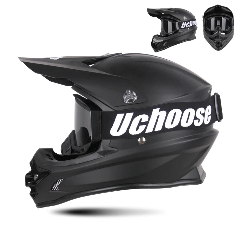 Casque moto cross noir - Helmetix MP 73