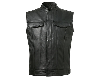 veste en cuir sans manche - helmetix ANR 69