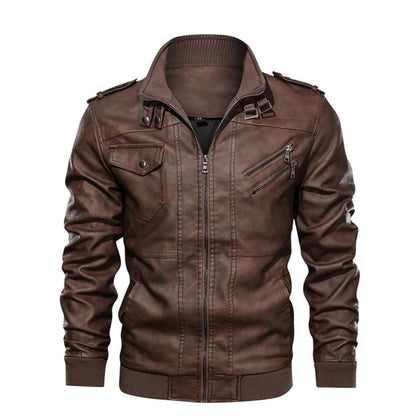 blouson moto homme en cuir - helmetix CP 145