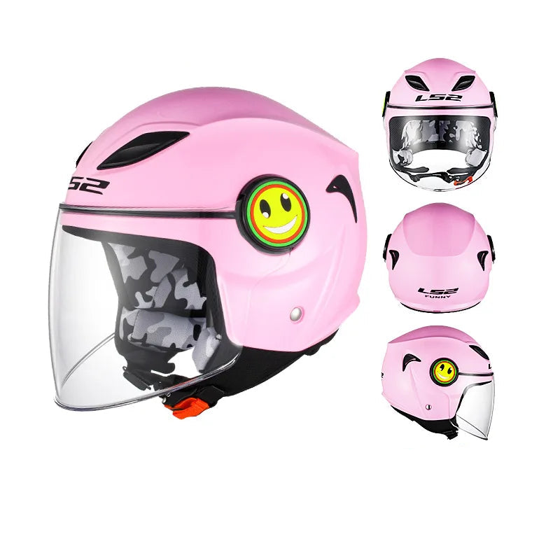 Casque moto enfant 50 cm - Helmetix JRK 34