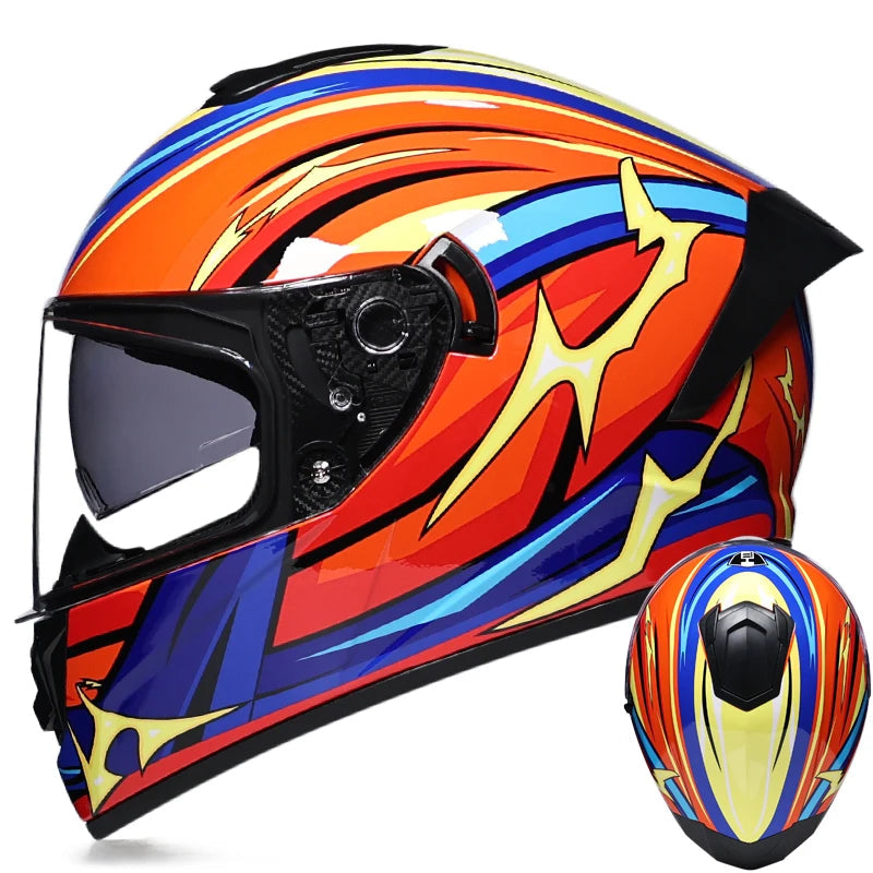 Casque moto noir - Helmetix LPX 456