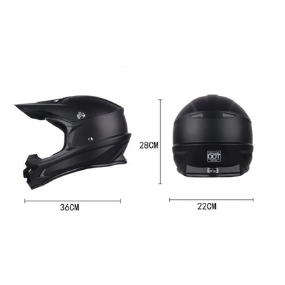 Casque moto cross noir - Helmetix MP 73