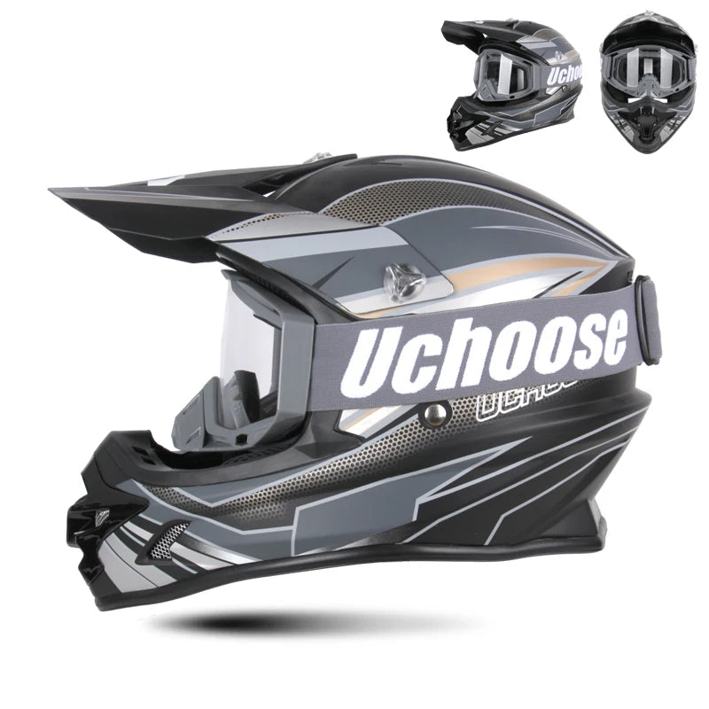 Casque moto cross noir - Helmetix MP 73