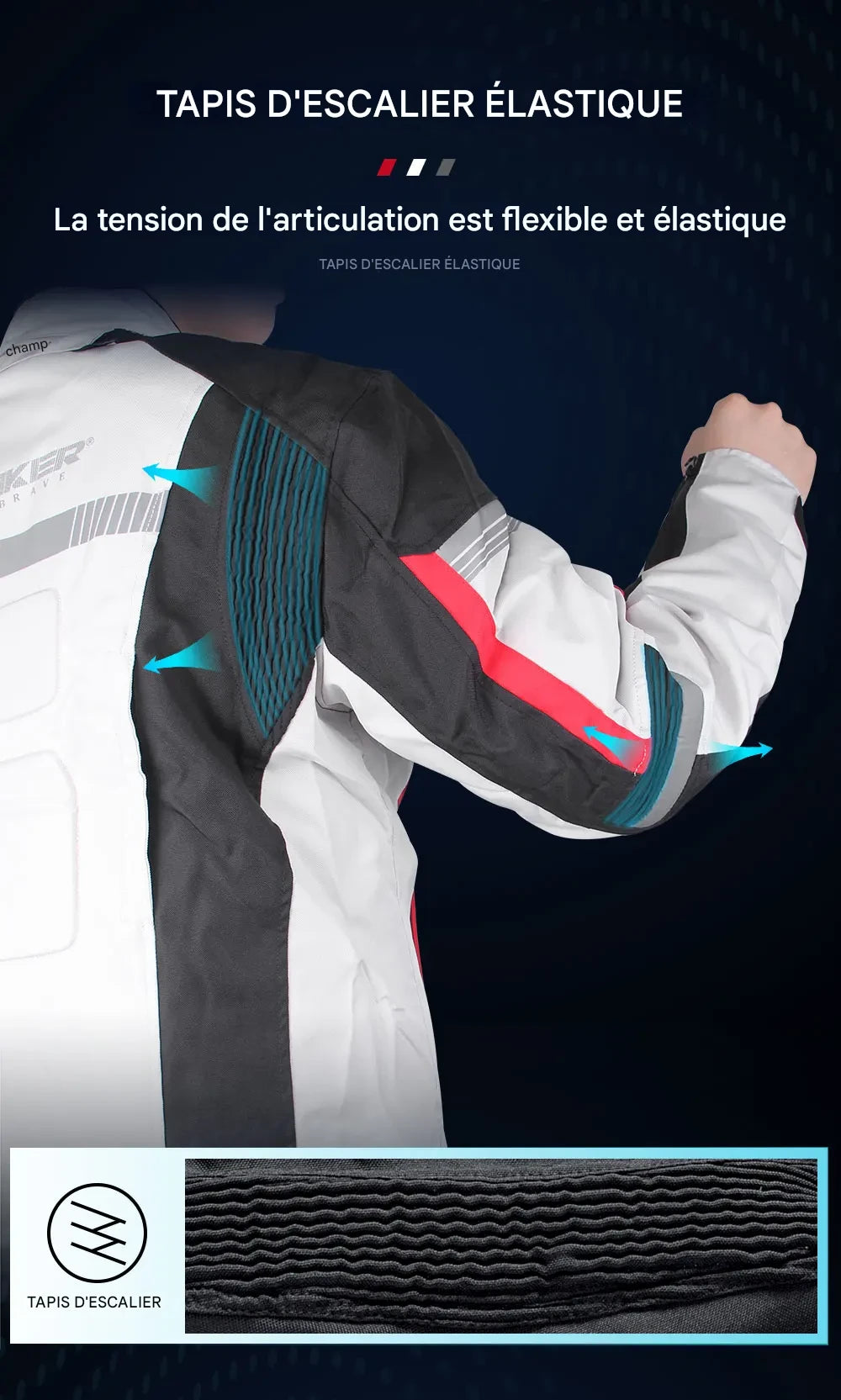 blouson hiver homme moto (protection) - helmetix HJK 168