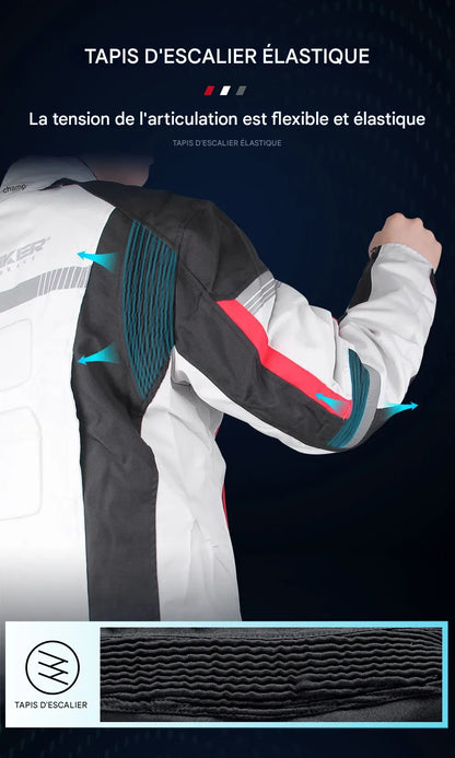 blouson hiver homme moto (protection) - helmetix HJK 168