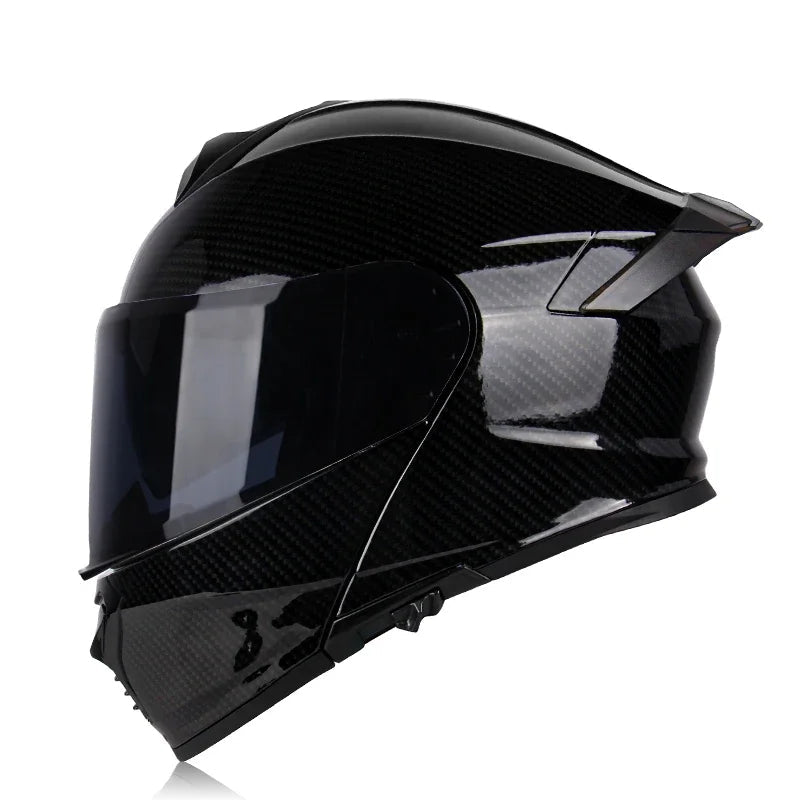 Casque moto noir et rouge - Helmetix MXT 963