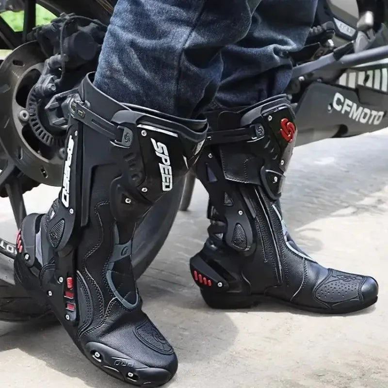 Botte moto piste en cuir - PRD 47