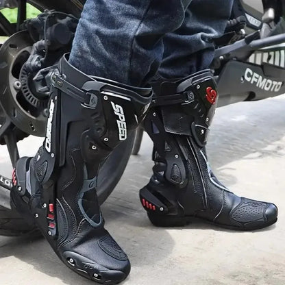 Botte moto piste en cuir - PRD 47