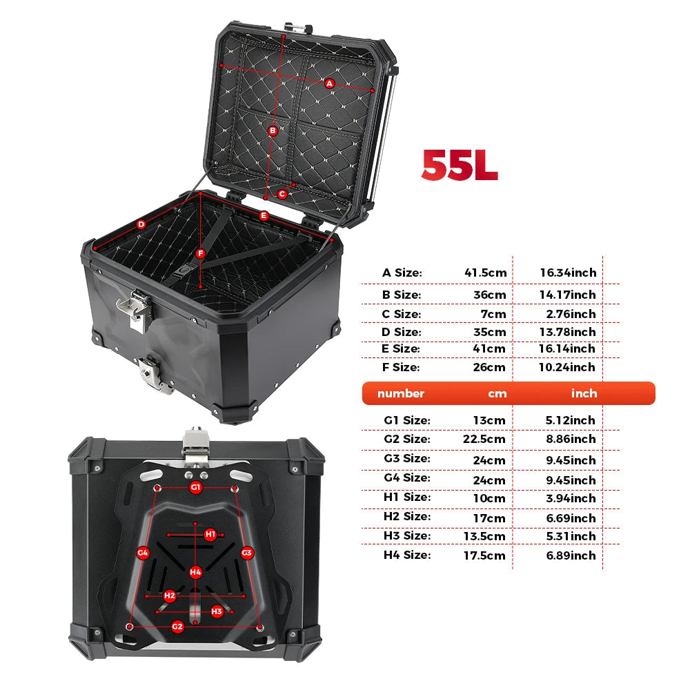 top case moto - Helmetix MXV 20