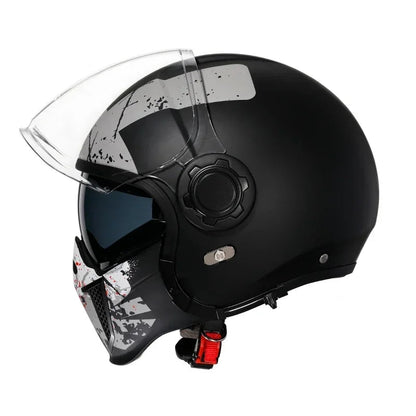 Casque moto vintage modulable - Helmetix CYB 1898
