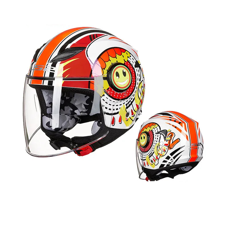 Casque moto enfant 50 cm - Helmetix JRK 34